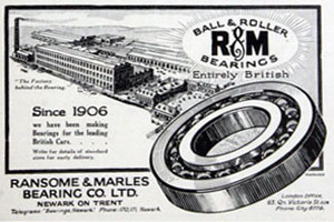 1918 Ransome and Marles advert