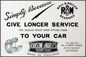 1926 Ransome and Marles advert